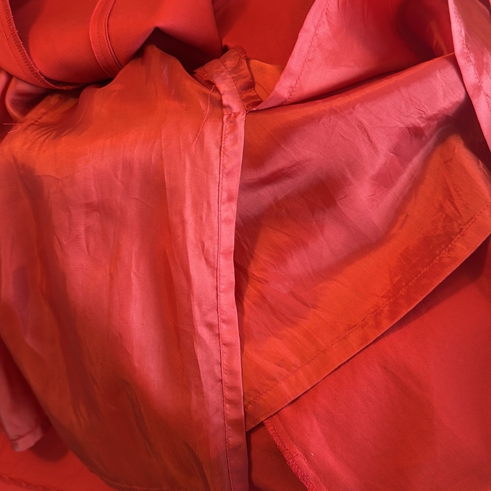 Akris Punto orange/red belted dress - Picture 10 of 11